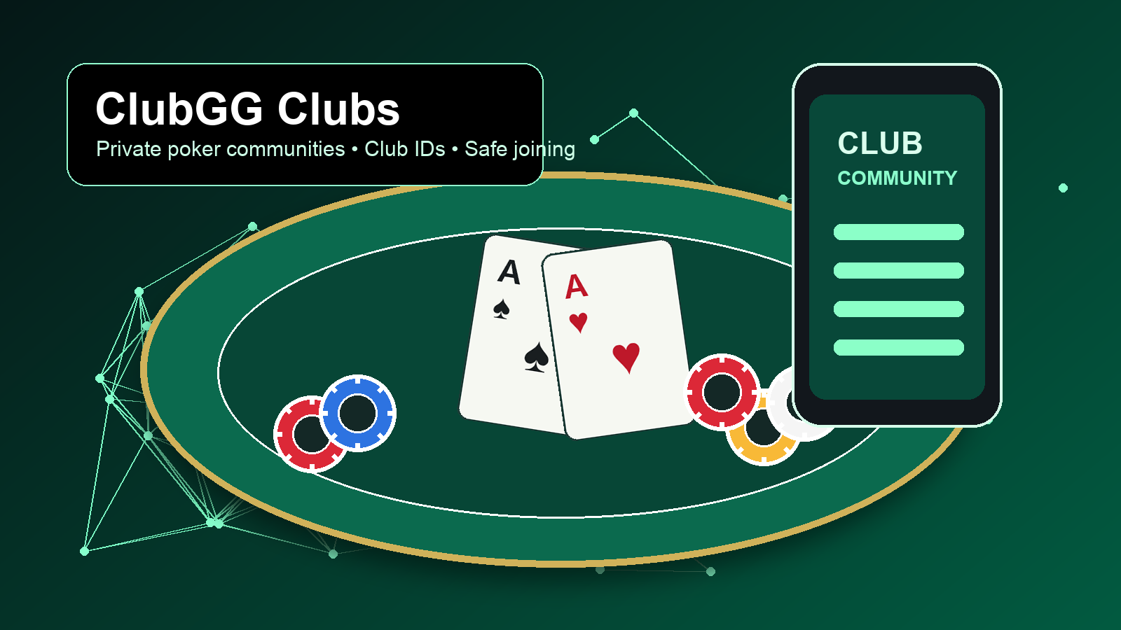 ClubGG clubs private poker community hero image