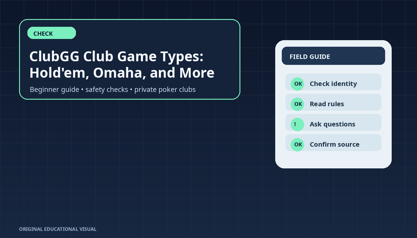 ClubGG Club Game Types: Hold'em, Omaha, and More hero graphic
